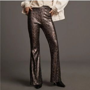 Anthropologie sequin pants size 14 bell bottom